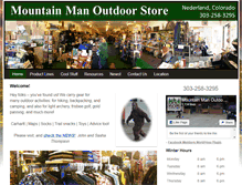 Tablet Screenshot of mountainmangear.com